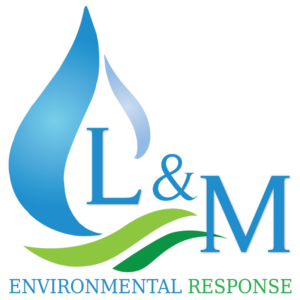 The L&M Environmental Response logo in blue and green.